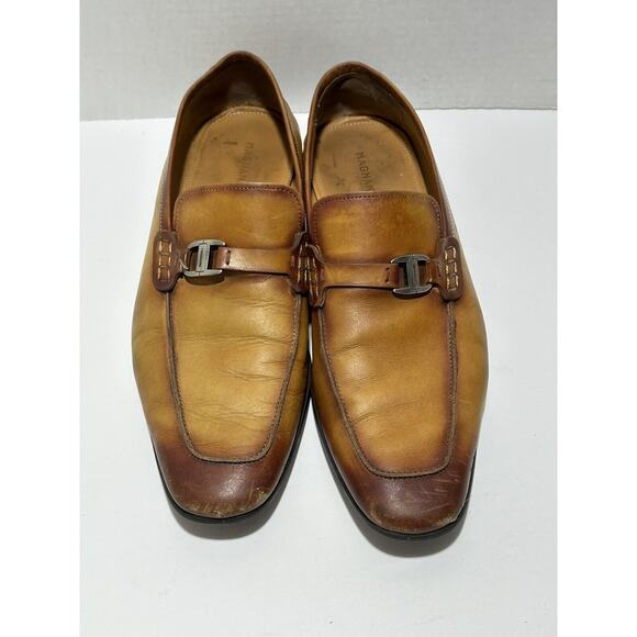 Magnanni Rambla Leather Buckle-Strap‎ Loafers Brown Tan Sz 10.5 23001 Nordstrom main image 6